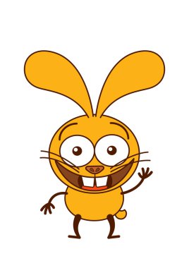 Bunny tebrik ve animatedly karşılama