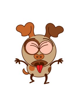 kahverengi köpek tiksinti ifade