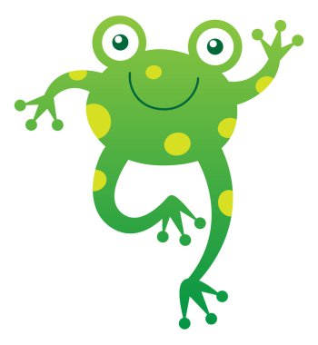 Çok tatlı bir ruh hali içinde kolay bebek kurbağa