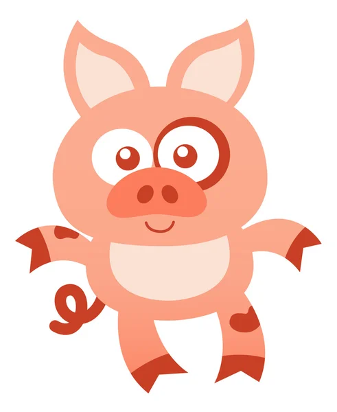 Cute little pig — Stock Vector