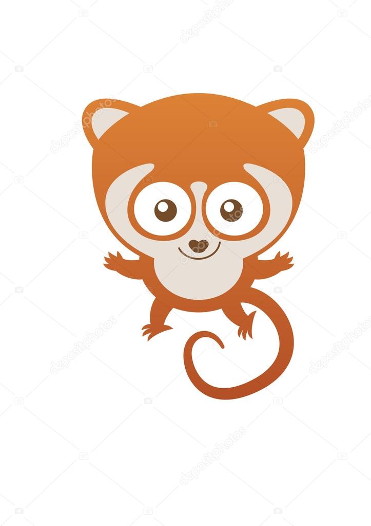 Cute baby lemur