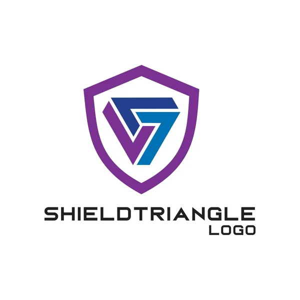 三角形のロゴ排他的なデザインインスピレーション — ストックベクタ