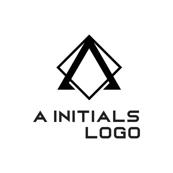 Αρχικό Αλφάβητο Ένα Λογότυπο Αποκλειστική Σχεδιαστική Έμπνευση — Διανυσματικό Αρχείο