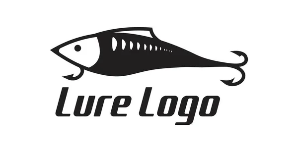 Lure Logotipo Pesca Inspiração Design Exclusivo —  Vetores de Stock