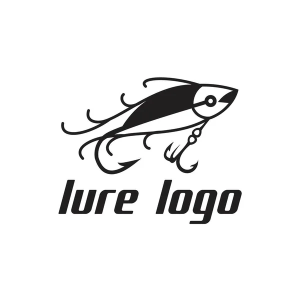 Lure Logotipo Pesca Inspiração Design Exclusivo —  Vetores de Stock