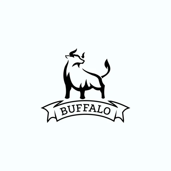 Buffel Logotyp Exklusiv Design Inspiration — Stock vektor