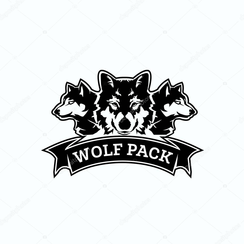 Wolf pack logo exclusive design inspiration