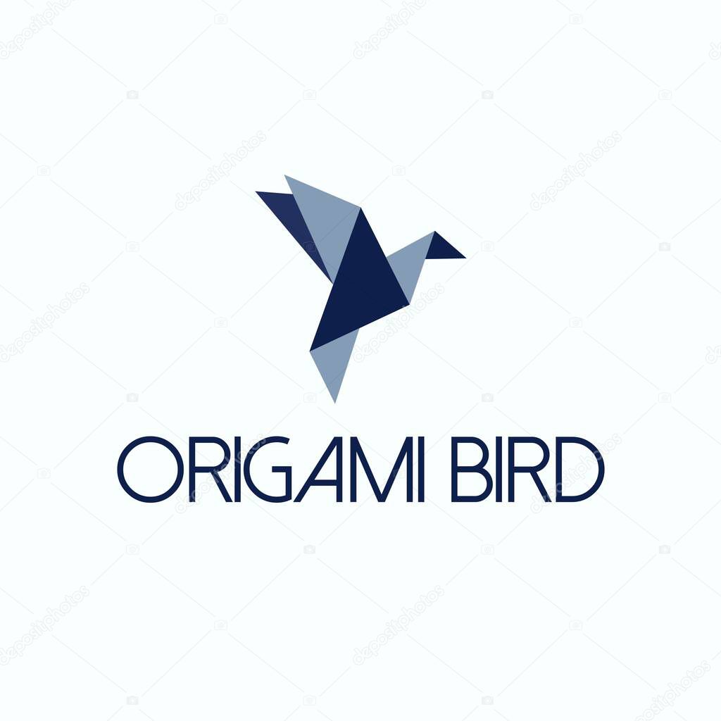 Origami bird logo exclusive design inspiration