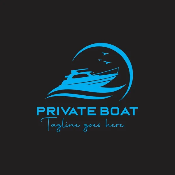 Privates Bootslogo Exklusive Design Inspiration — Stockfoto