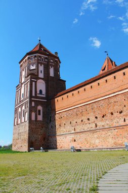 29 Nisan 2014 Belarus Mir kentindeki Old Mir kalesinin manzarası