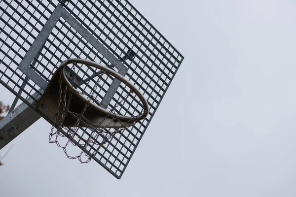 Viejo Aro Baloncesto Metal Rústico —  Fotos de Stock