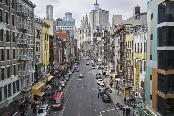New York Taki Yoğun Çin Kasabası — Stok fotoğraf