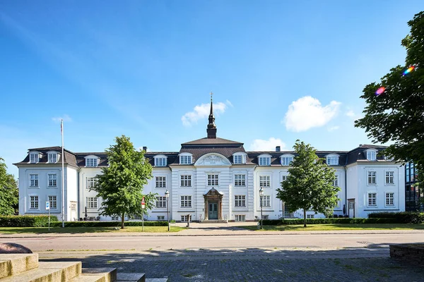 Hermoso Edificio Blanco Antiguo Tradicional Denmark — Foto de Stock