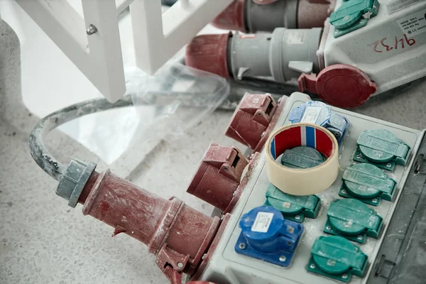 Large Electric Equipment Indoors Construction Site — Stock Photo, Image