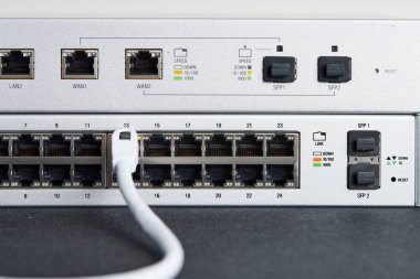 İnternet yönlendirici tıpası fotoğrafı kapat