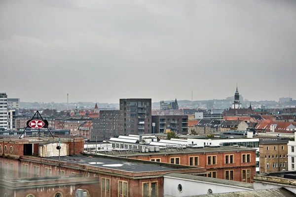 Vista Panorámica Pequeña Ciudad Denmark — Foto de Stock