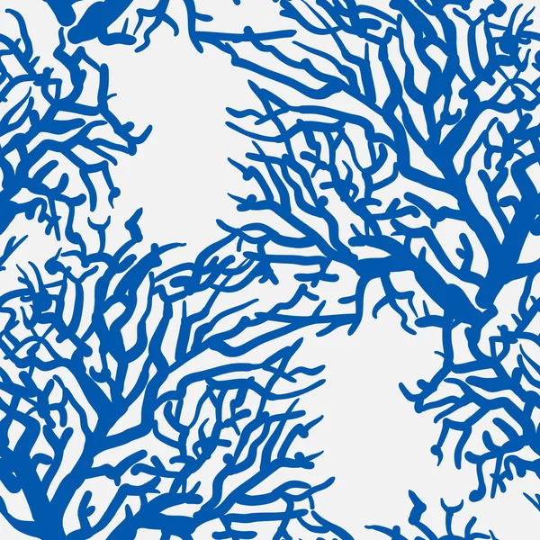 Vector pattern with sea underrwater floral — ストックベクタ