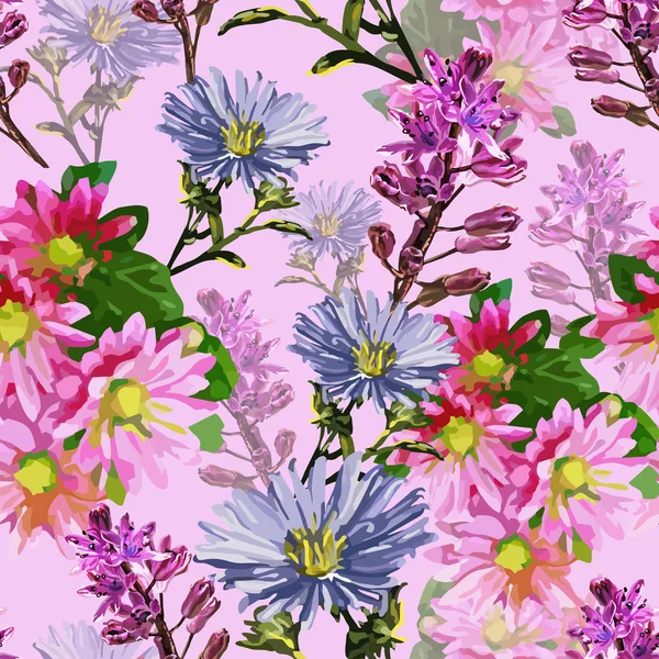 Herfst mooie bloemen — Stockvector