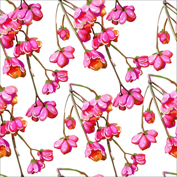 Güzel pembe çiçekler — Stok Vektör