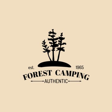 Vintage kamp işareti