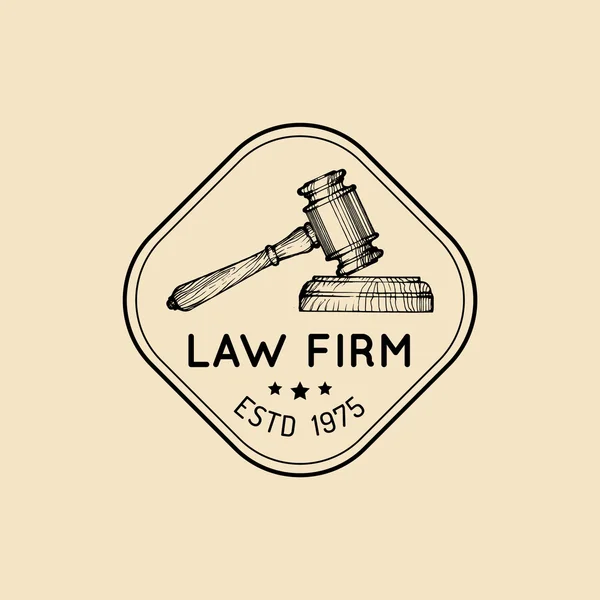 Law office-logotyp — Stock vektor