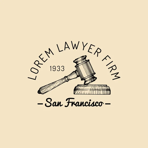 Law office-logotyp — Stock vektor