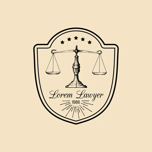 Емблема office закону — стоковий вектор