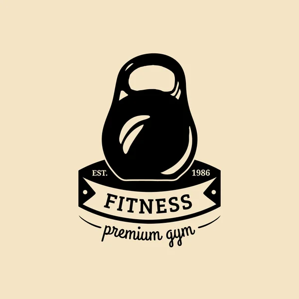 Fitness siłownia logo — Wektor stockowy