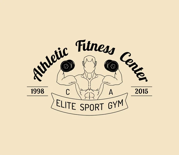 Fitness gym logo — Stock Vector
