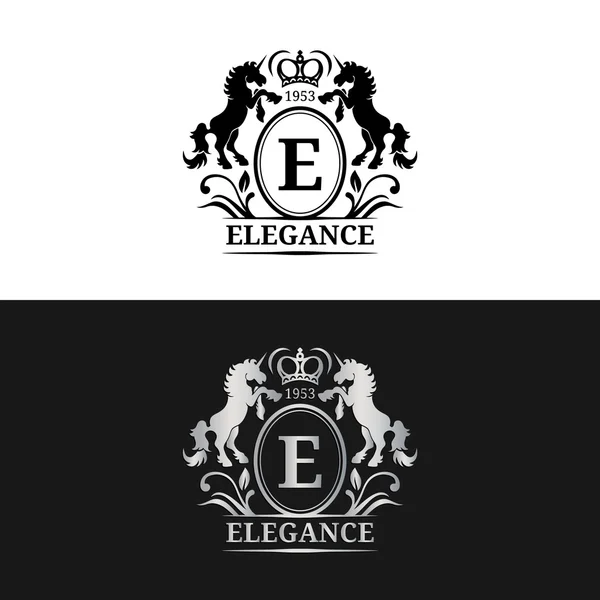 Modelos de logotipos de monogramas de luxo — Vetor de Stock