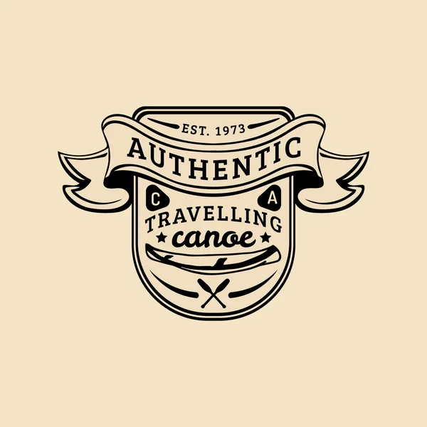 Vintage Hipster camping Logo — Stockvektor