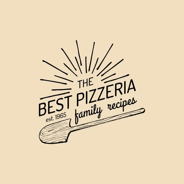 Logotipo de pizzaria moderna —  Vetores de Stock