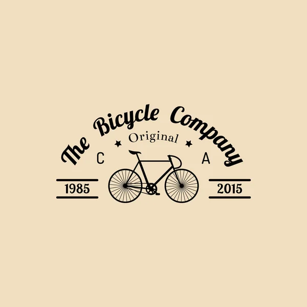 Vintage hipster bicycle logo — Stock Vector