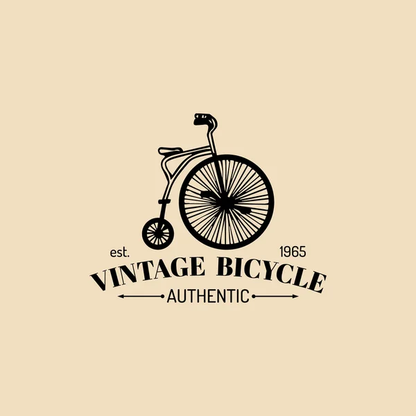 Logotipo de bicicleta hipster vintage — Vector de stock