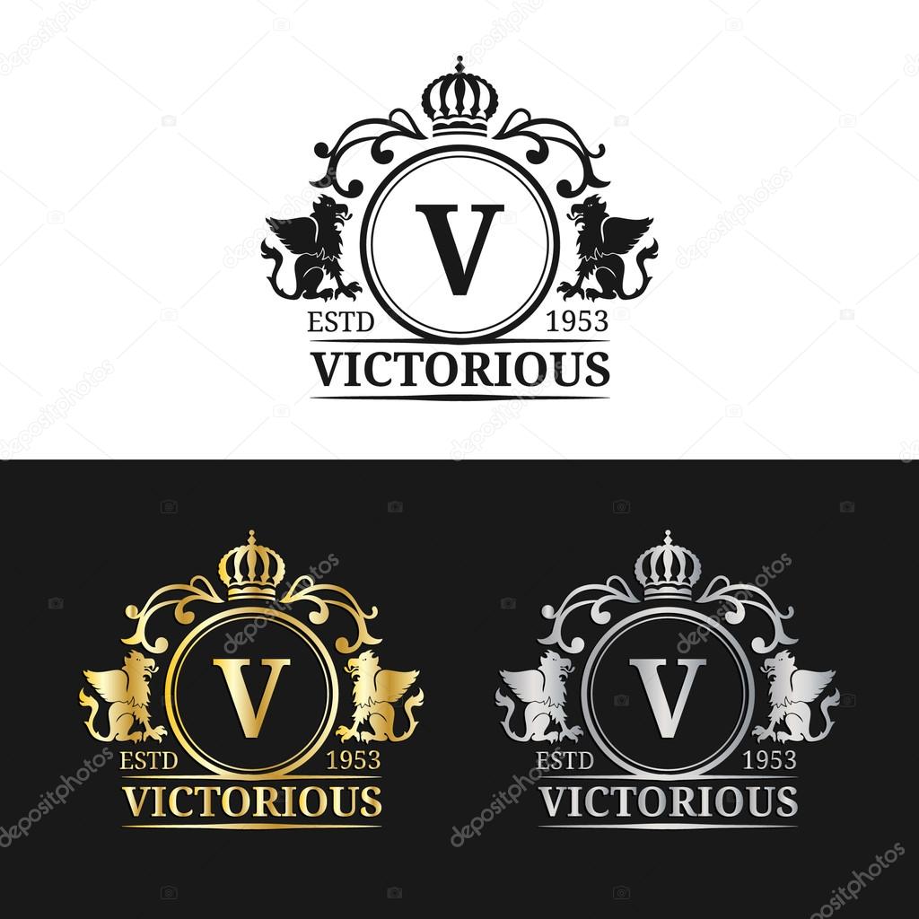 Vector monograms logos templates. Luxury monograms design. Graceful vintage monograms. Calligraphic monograms vector illustration. Used for hotel, restaurant, boutique, invitation, jewellery, etc