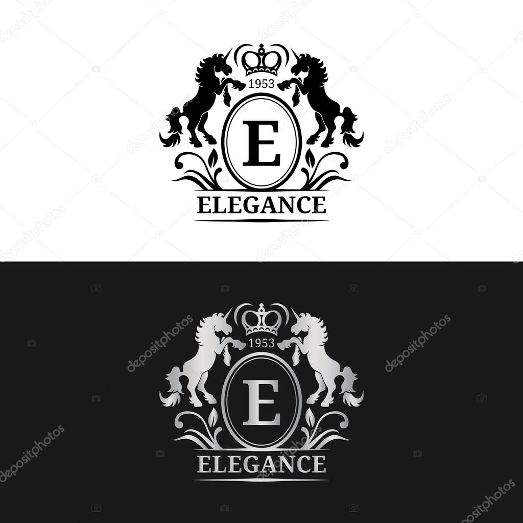 Vector monograms logos templates. Luxury monograms design. Graceful vintage monograms. Calligraphic monograms vector illustration. Used for hotel, restaurant, boutique, invitation, jewellery, etc
