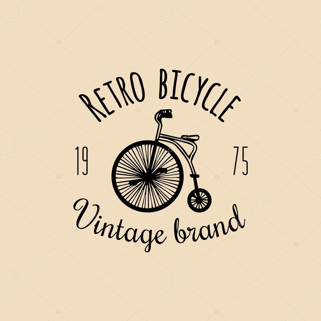 Vintage hipster bicycle logo Stock Vector by ©vladayoung 102079922