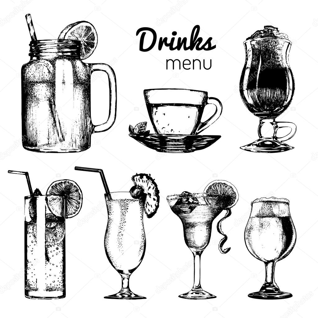 Drinks menu set