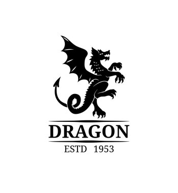 Dragon vintage monogram