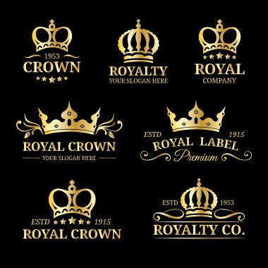 Luxury crowns monograms design