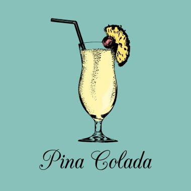 pina colada glass