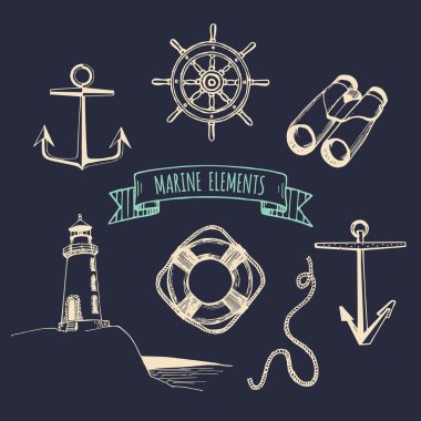 Vintage nautical adventures set