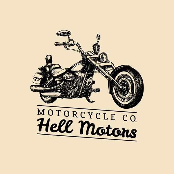 Logo motocykla Chopper — Wektor stockowy