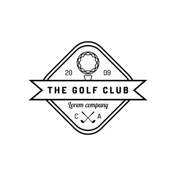 Logotipo de golf Vintage — Vector de stock