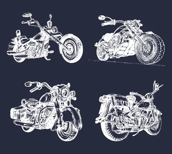 Logos de motocicleta Chopper — Archivo Imágenes Vectoriales