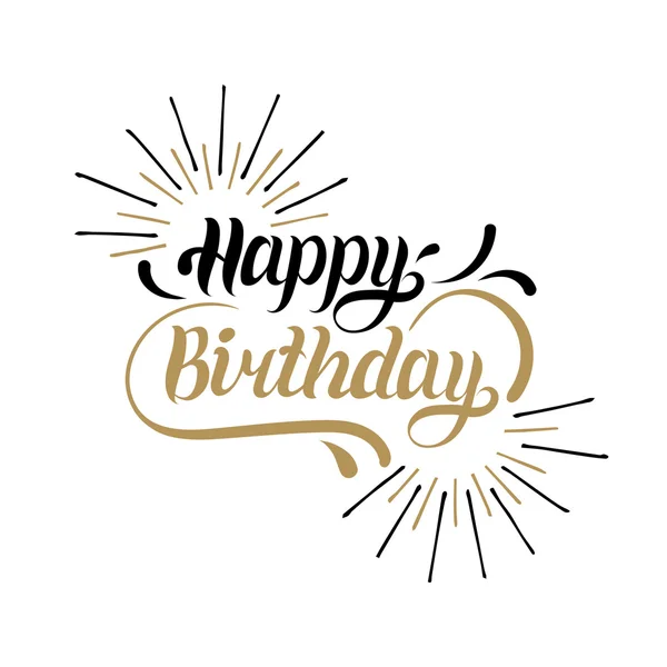 Feliz cumpleaños letras — Vector de stock