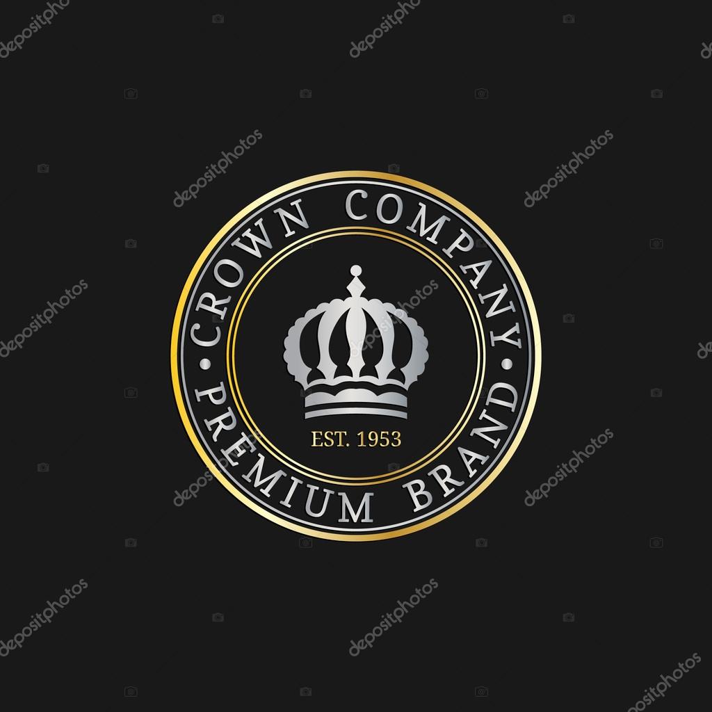 Vector crown logo template. Luxury crown monogram design. Crown vintage monogram. Crown vector illustration. Used for hotel, restaurant, boutique, invitation, jewellery, etc
