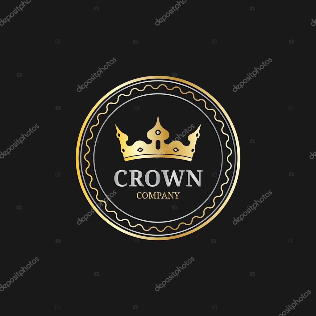 Vector crown logo template. Luxury crown monogram design. Crown vintage monogram. Crown vector illustration. Used for hotel, restaurant, boutique, invitation, jewellery, etc