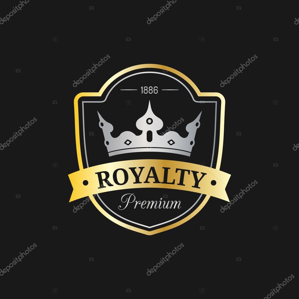 Vector crown logo template. Luxury crown monogram design. Crown vintage monogram. Crown vector illustration. Used for hotel, restaurant, boutique, invitation, jewellery, etc