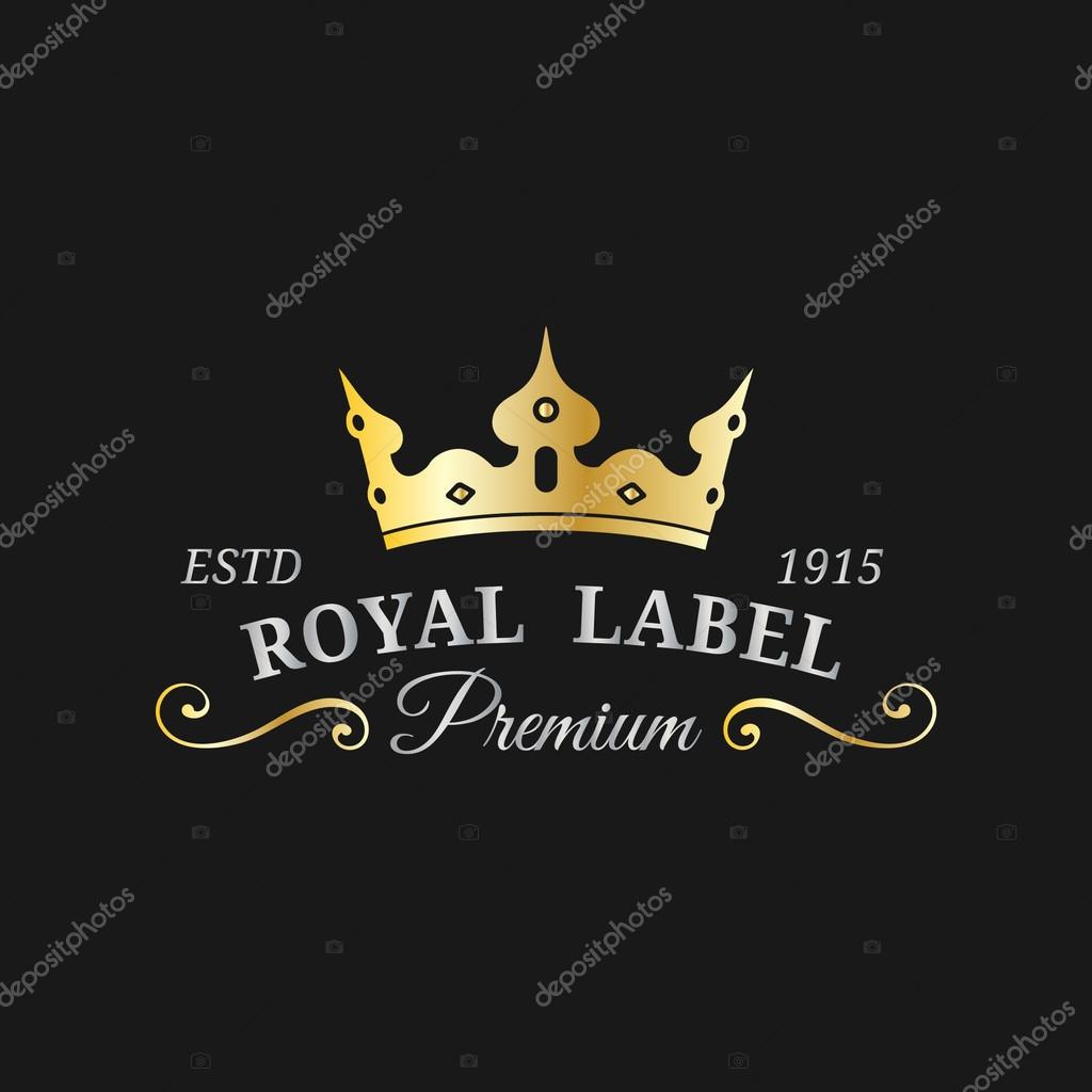 Vector crown logo template. Luxury crown monogram design. Crown vintage monogram. Crown vector illustration. Used for hotel, restaurant, boutique, invitation, jewellery, etc